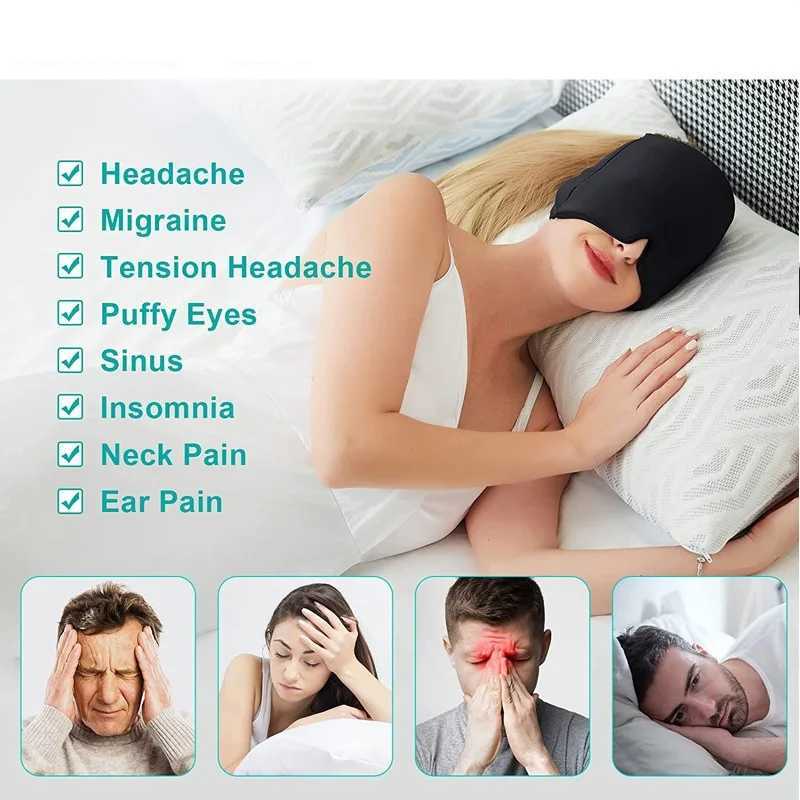 Gel Cold Hot Head Ice Cap Head Wrap Face Mask Head Massage Sleep Eye Mask Health Care ToolXJ250103