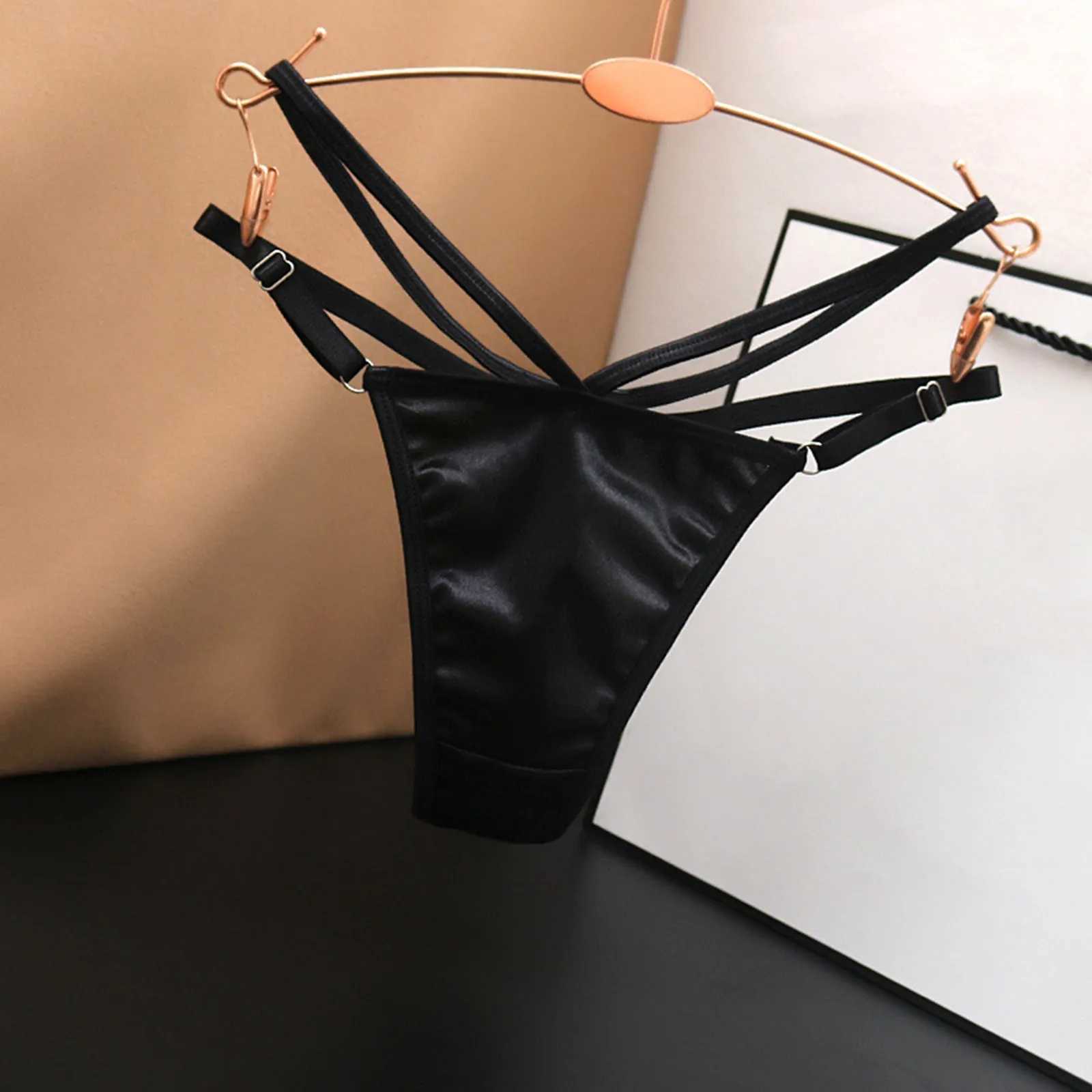 Underwear womens thong seamless adjustable shoulder strap pearl soft thin underwear size one invisible breathable sexy underwear W250103
