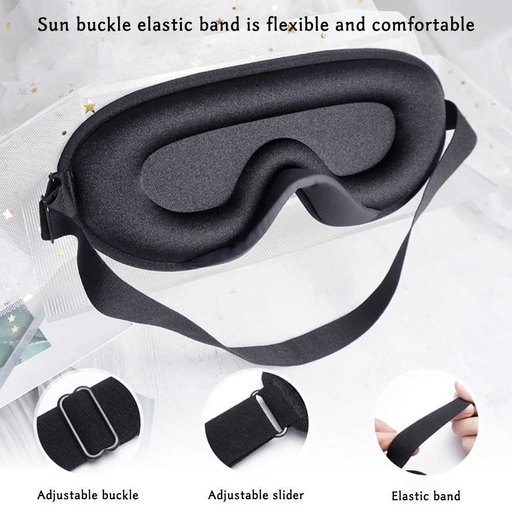 3D Memory Foam Silk Sleep Mask Soft Eye Patches Comfort Three Dimensiona Design Face Sleeping Mask Eyeshade Breathable Women MenXJ250103