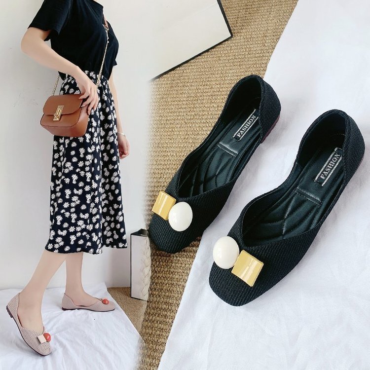 New Round Ddmywed Headed Flat Bottomed Women S Singles With Light Mouth Candy Color Casual One Step Stepping Lazy Scoop Shoes Chinese Brand F Ddmysatu
