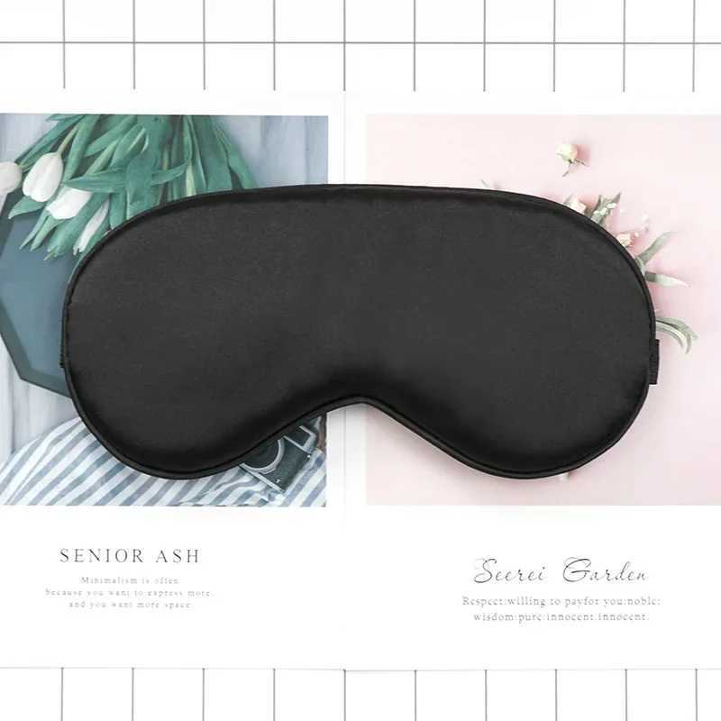 Eye Cover Imitated Silk Sleep Eye Mask Sleeping Padded Shade Patch Eyemask Blindfolds Portable Travel Eyepatch Travel Relax RestXJ250103