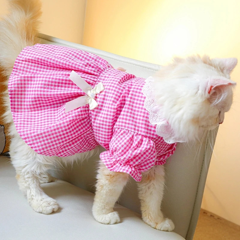 Dog Dresses For Small Dog Girl Dresses For Cat Plaid Dress For Dog Pet Dresses Puppies Dress Dog Skirt Puppies Skirt 250103