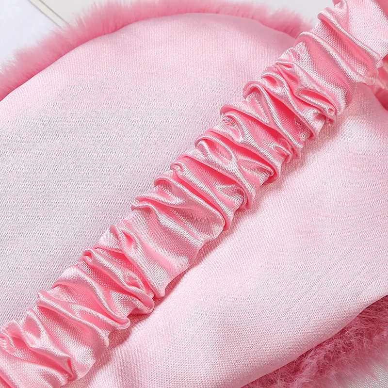 Soft Hairy Sleeping Mask Super Blocking Light Eye Mask Comfortable Travel Sleeping Aid Eyepatch Eye Shade Cover for Yoga NapXJ250103
