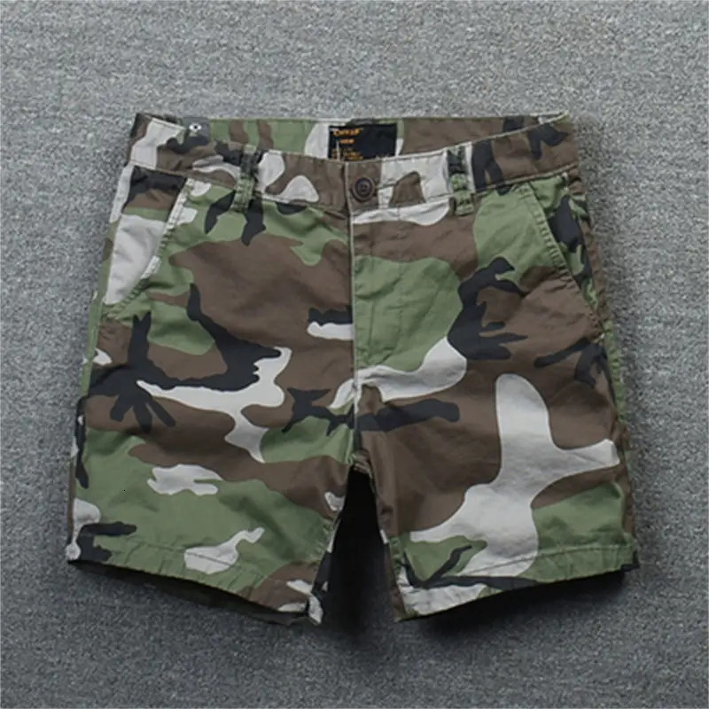 Men Summer Fashion Loose Streetwear Camouflage Shorts Male Casual Print Shorts Men Cotton Breath Cool Shorts Homme G44250102