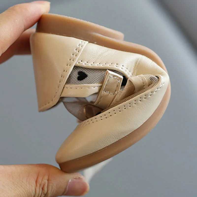 Spring and summer childrens flat shoes girls single shoes lace bow sweet baby sandals princess party dress shoes CSH1259 M250103