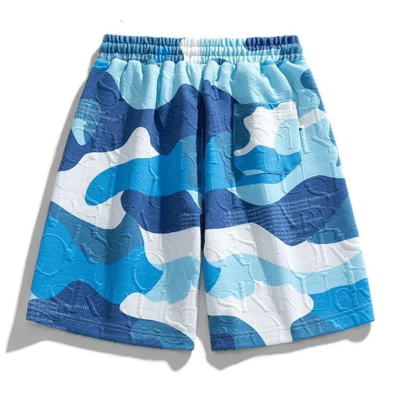 Mens shorts with printed graphic flowers mens shorts for training players sportswear Korean style fashion novel Xl 241231