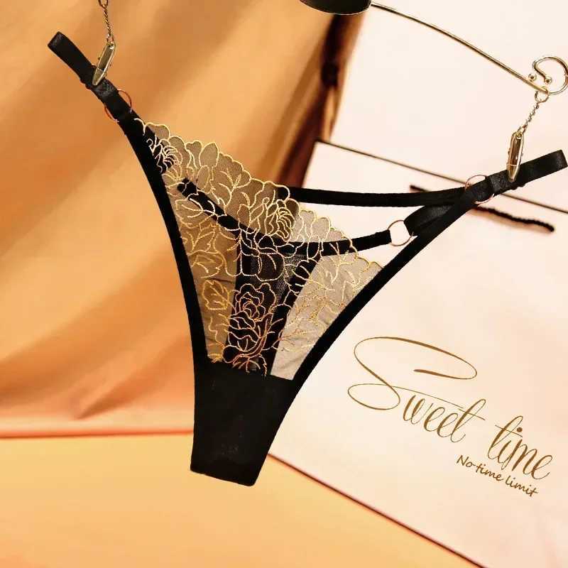 Sexy Lace Thong Women G Strings WC Adjustable Panties Transparent Underwear Ladies Briefs Lingere Underware Lingerie ThongsXJ250103