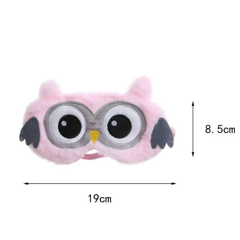 Hot Soft Silk Owl Toy Eye Mask Sleeping Mask P Eye Shade Cover 3D Cartoon Eyeshade Relax Sleep MaskXJ250103