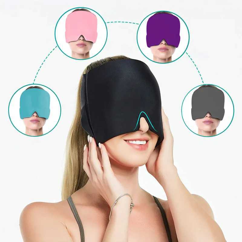 Gel Cold Hot Head Ice Cap Head Wrap Face Mask Head Massage Sleep Eye Mask Health Care ToolXJ250103