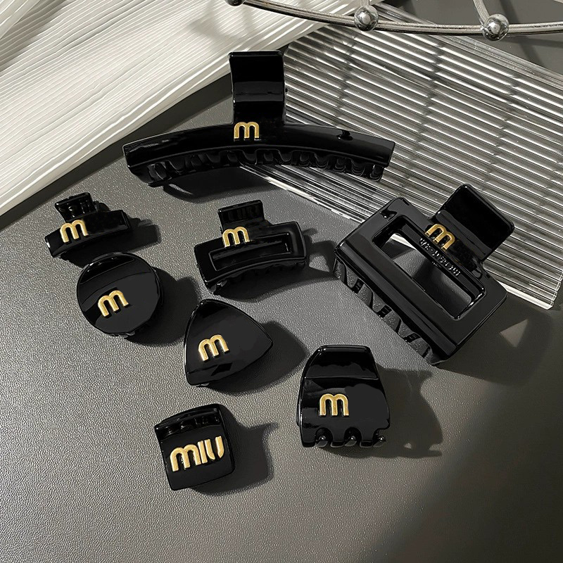 Hair Clips Barrettes Luxury Designer Black Simple Hair Clips Claws Clip for Women Gift HairPins Hair Accessories High Quality