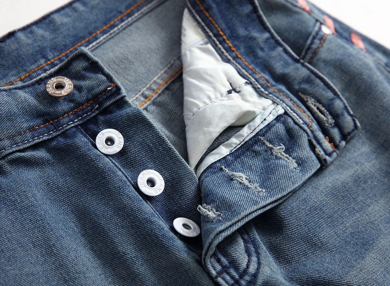 Streetwear Mens Slim Fit Ripped Straight Jeans Daily Male jeans pants Autumn Cotton High Quality Casual Denim Pants Men Trousers 241230