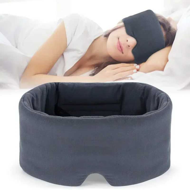 Travel Eyepatch Sleeping Eye Mask Cotton Silk Sleep Mask Blindfold Eye Cover Eye Patch Women Men Soft Portable BlindfoldXJ250103