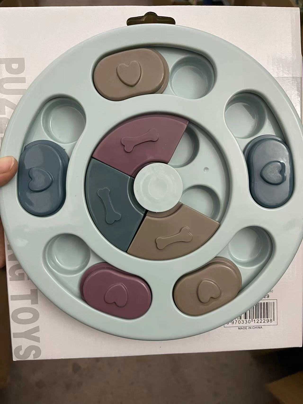 New dog educational toys Slow food plate choking bowl Hidden food bowl non-slip dog bowl Cat bowl Pet supplies X241213