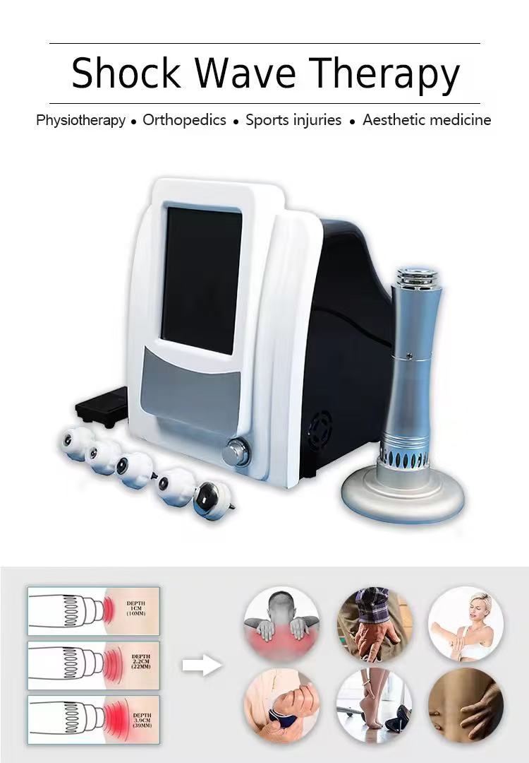 Portable Home use Shockwave Therapy Sports Injuries Physiotherapy ED Pain Relief Electromagnetic Focused Shock Wave Machine