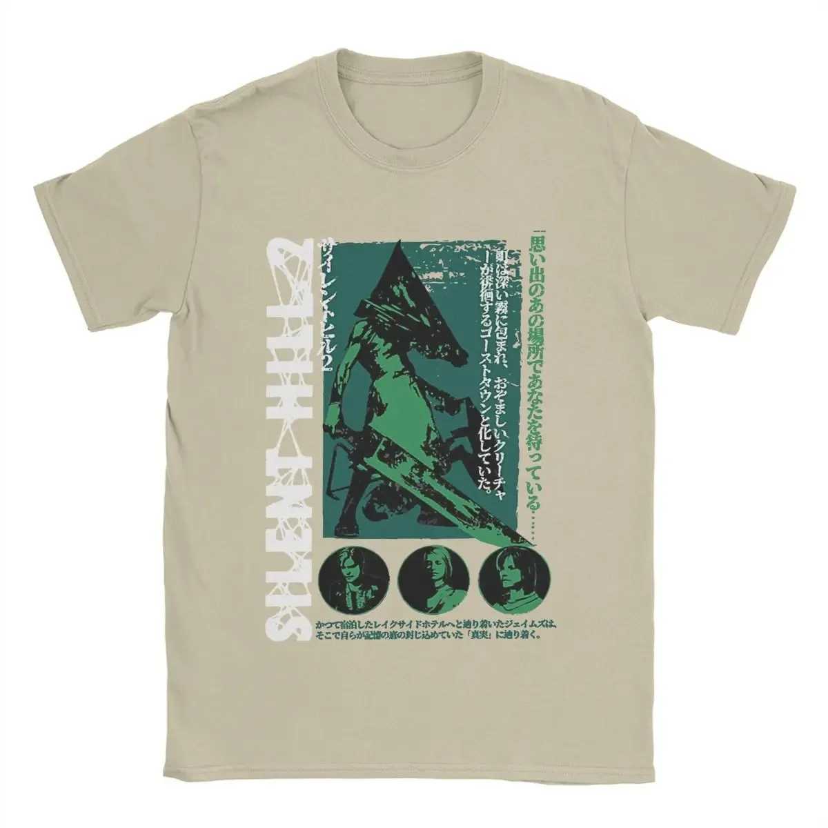 Mens Pyramid Head Silent Hill T Shirts Pure Cotton Tops Funny Short Sleeve Round Neck Tees New Arrival T-ShirtXJ240102
