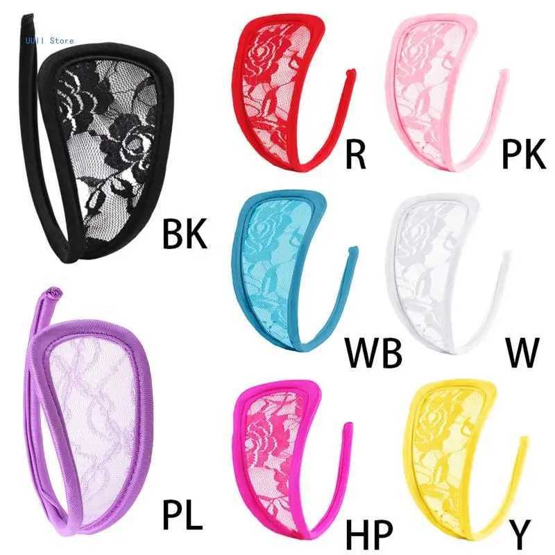 Womens lace C-string underwear invisible sexy underwear solid hollow thong W250103