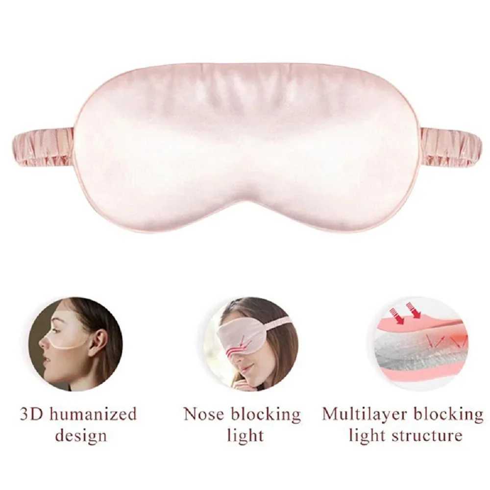 Imitated Silk Eye Patch Eye Mask Shading Sleep Eyepatch Travel Relax Cover Eyeshade Health Sleeping Shield Soft Eye Care ToolsXJ250103