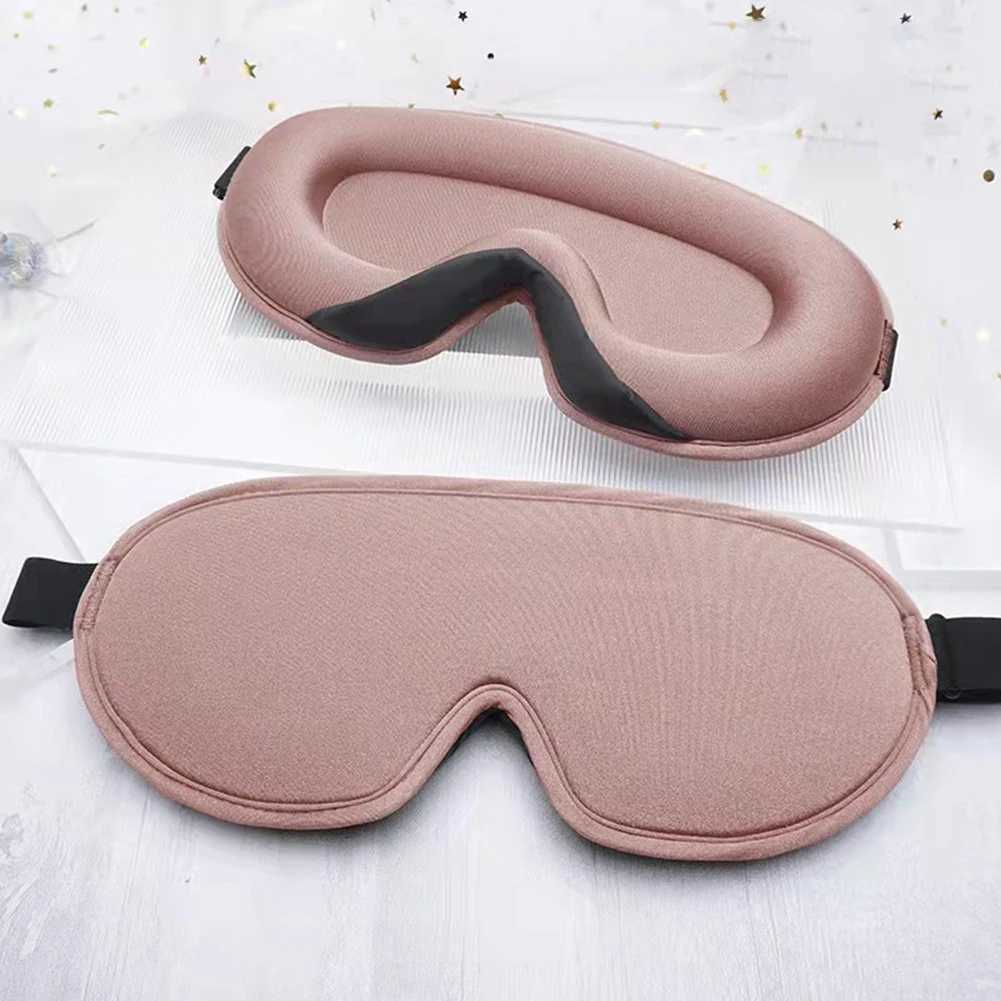 3D Memory Foam Silk Sleep Mask Soft Eye Patches Comfort Three Dimensiona Design Face Sleeping Mask Eyeshade Breathable Women MenXJ250103