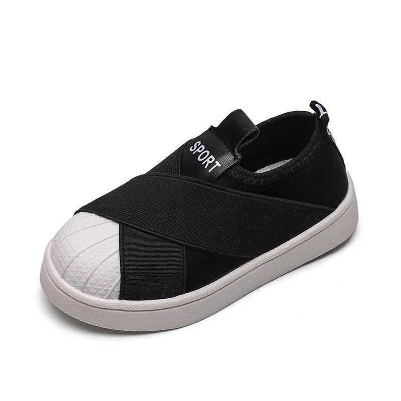 Childrens casual shoes boys sports shoes girls sports shoes childrens shoes childrens shoes white black gray spring canvas shoes CSH1575 M250103