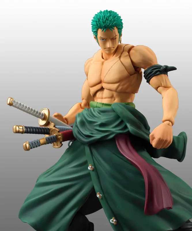 Anime One Piece 18cm BJD Roronoa Zoro Joints Moveable PVC Action Figure Collection Model ToysXJ250103