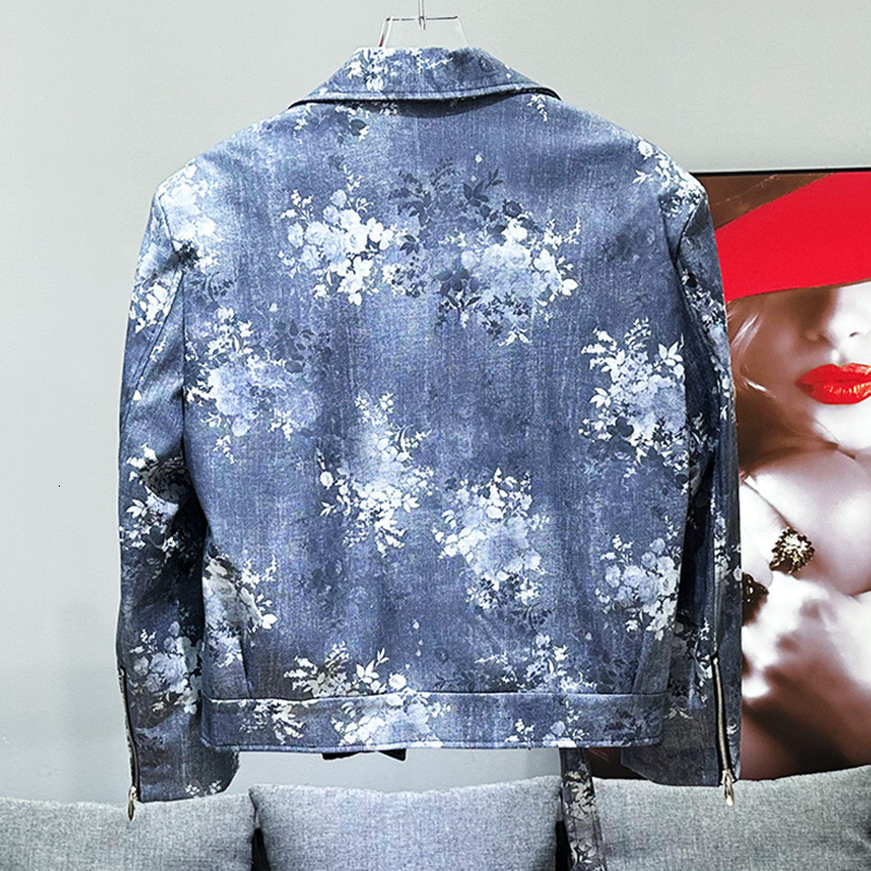 PFHQ Short PU Leather Men's Jacket Autumn New Design Decoration 2024 Contrast Color Zipper Male Tops Fashion 21Z7087