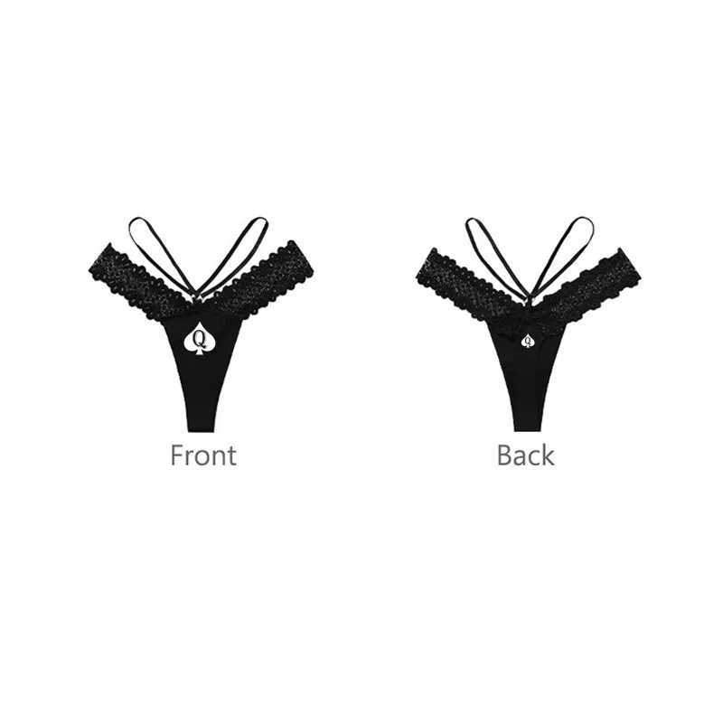 Q Spade print sexy womens underwear hot wife sports fitness seamless girl underwear low waist womens thong W250103