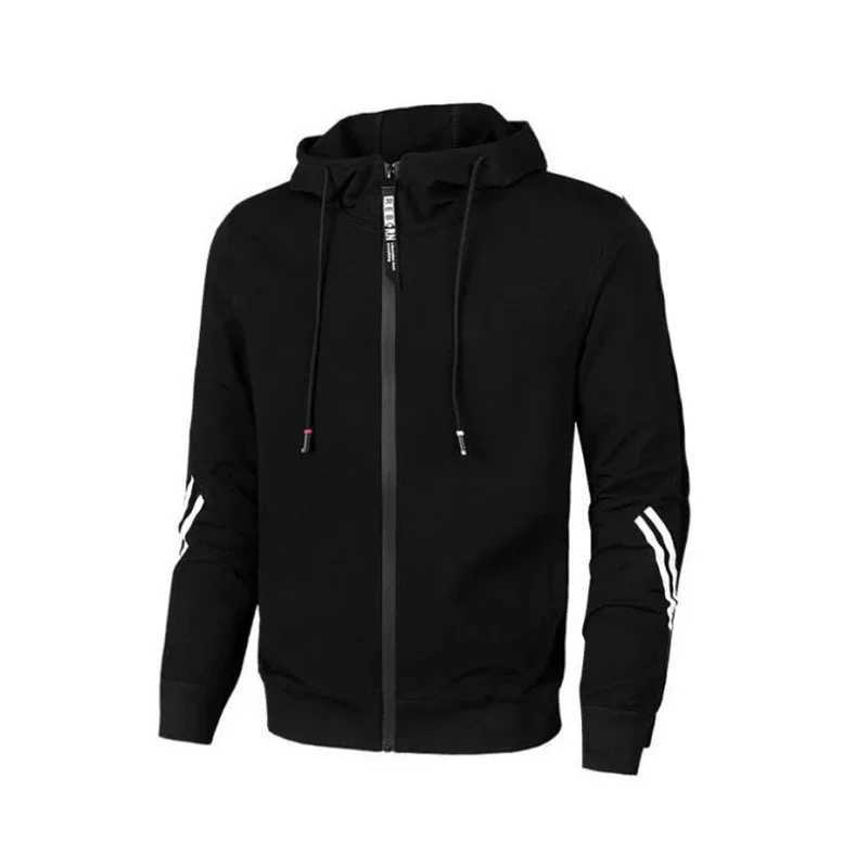 Mens Tracksuit fashionable and high-quality zipper hooded sweatshirt jogging sports casual clothing Versatile solid color jacket W250103