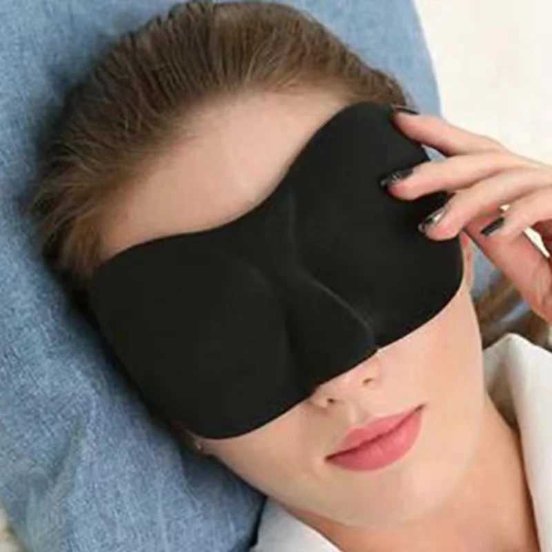 3D Sleeping Mask Block Out Light Eye Mask for Sleeping Comfort Eye Shades for Travel Nap Blindfold Sleeping Aid Eye Patch MasksXJ250103