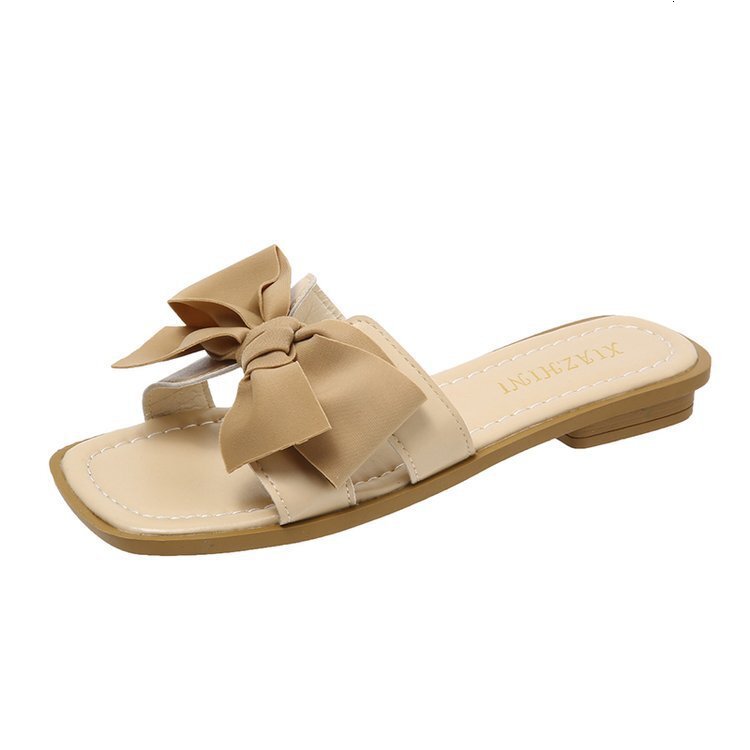 Bow Ddmywed Wearing Shaped For Women S Summer New Comfortable And Casual Fairy Style Flat Bottomed Sandals Chinese Brand Shoes F Ddmysaturn