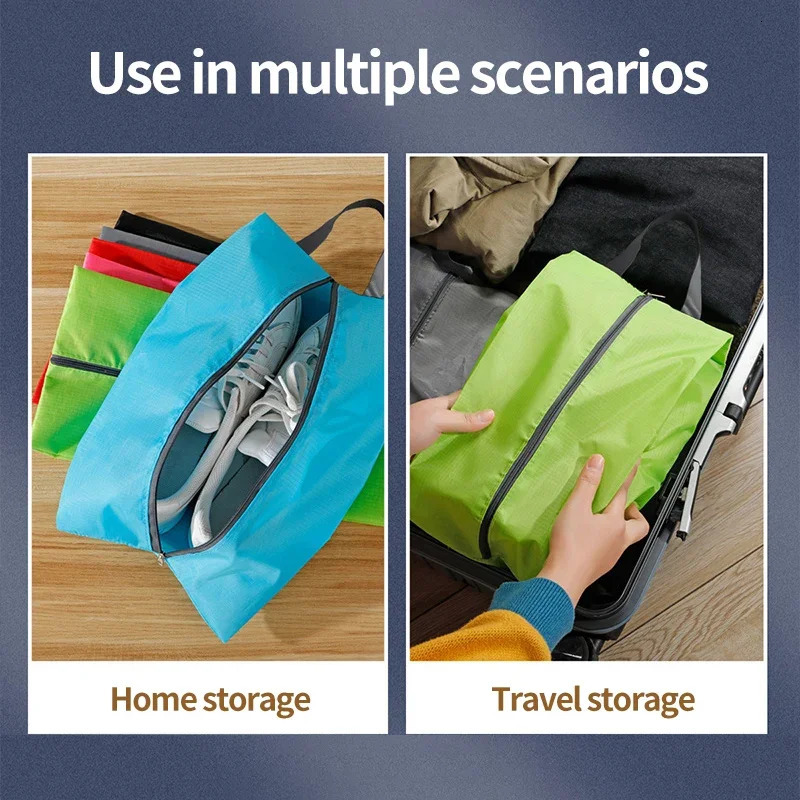 Portable Shoe Storage Bags Travel Cover Pouch Waterproof Pocket Unisex Zipper Organizer Bag Moistureproof Pack 241226