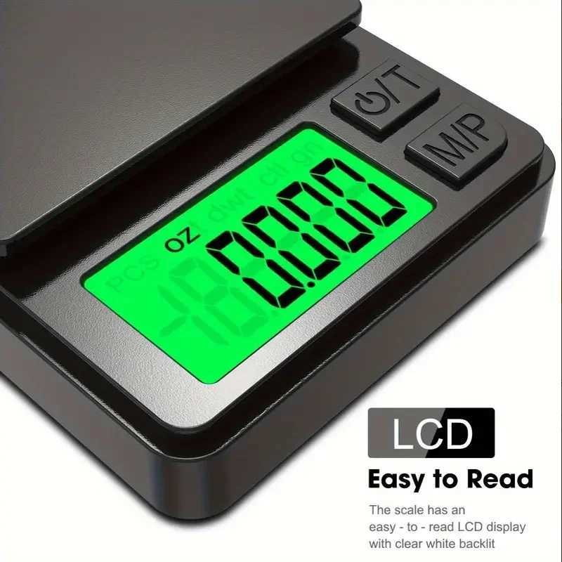 Precision Pocket Scale 1000g X 0.01g-Digital Gram Food Jewelry Ounces/Grains Scale with Backlit LCD-Mini Scale for Travel W250103