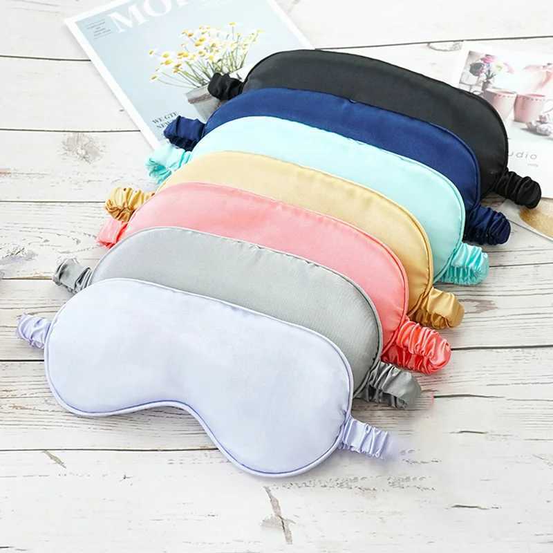Eye Mask For Sleeping Silk Cover with Elastic Strap Effective Shading Blindfold for Women Men Travel Eyepatch Relax EyeshadeXJ250103