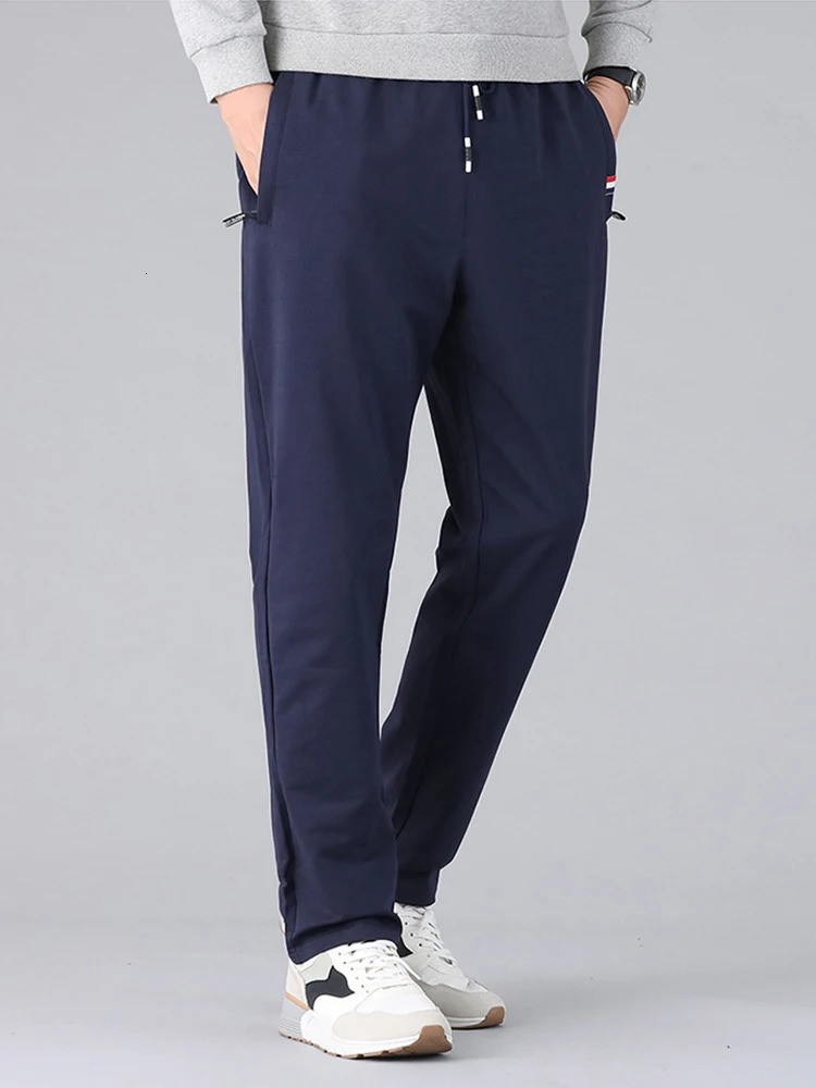 Spring Autumn Men Sweatpants Sportswear Fitness Gym Straight Cotton Track Pants Male Loose Joggers Trousers Plus Size 8XL 250103