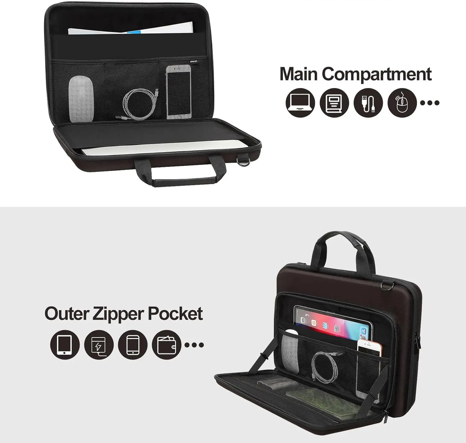 Latest Hard Shell Laptop Case 13 14 15 16 17 inch for Macbook Air Pro M1 M2 M3 Waterproof Notebook Shoulder Handbag 250102