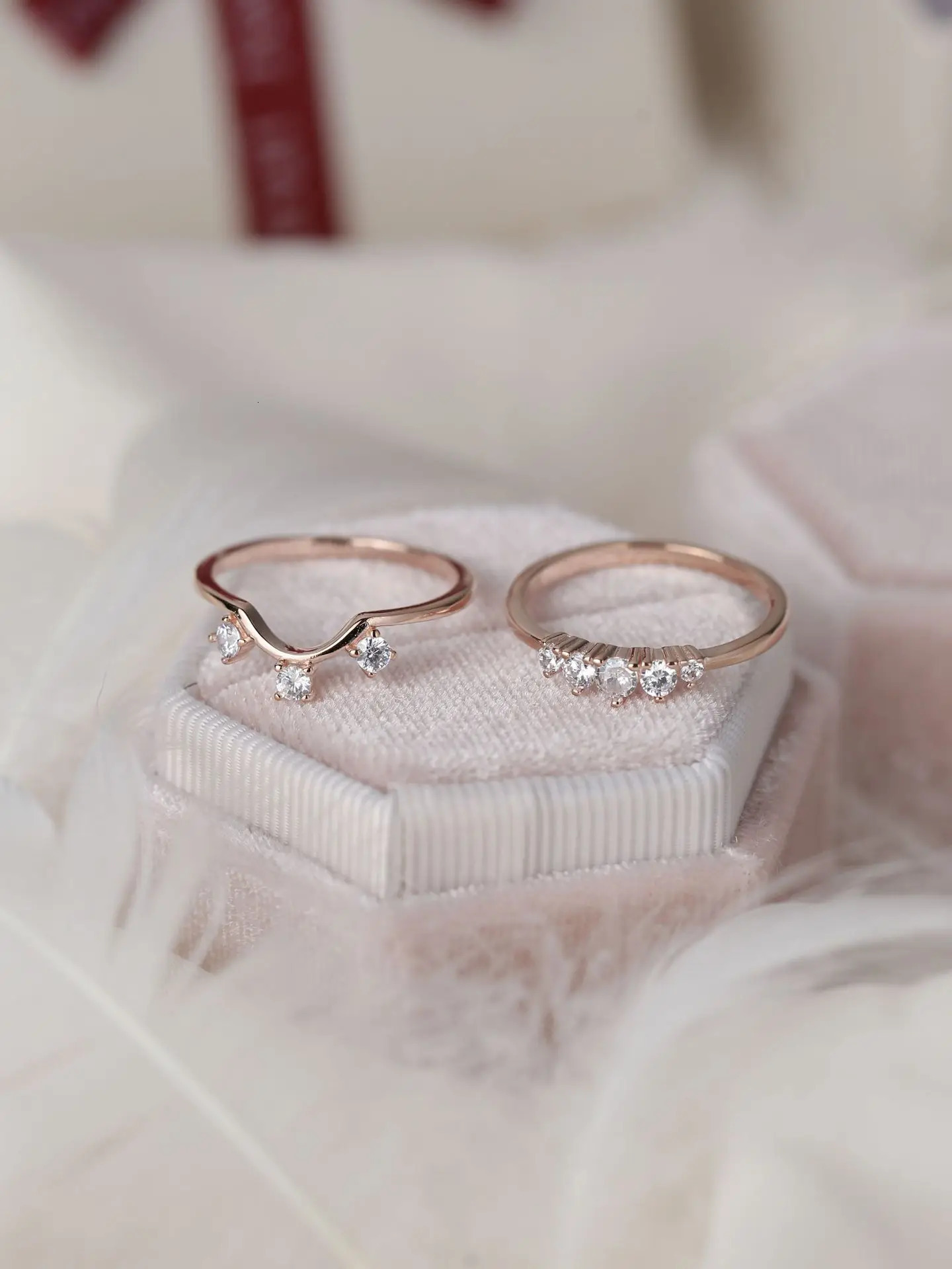 European and American sense s925 pure silver multi-layer moonstone rose gold ring womens fashion ring 250102