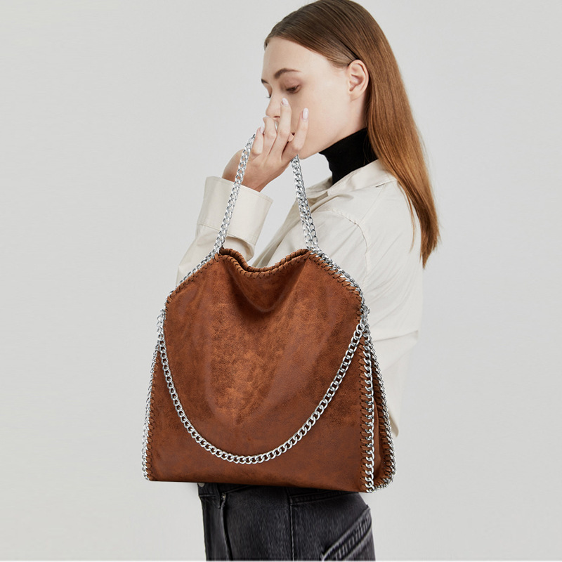 New chain bag fashion handbag simple folding women's bag shoulder bag casual messenger bag