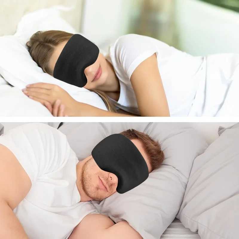 New light-blocking 3D sleep eye mask memory foam multi-functional travel pillow with eye mask without eye presXJ250103