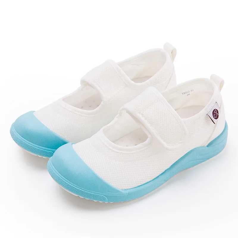 Kindergarten white shoes soft soled canvas baby girl single shoes cute spring autumn boys breathable childrens indoor shoes M250103