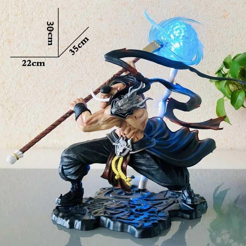 30cm One Piece White Beard Edward Newgate Anime Four Emperors Tiens Luminous Action Figure Model Computer Desk Display DollXJ250103
