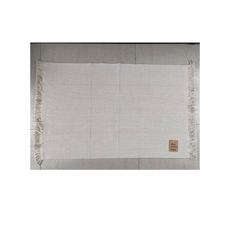 Sophisticated Woven Cotton Rugs by Artisans - Perfect Fit for Everyday Comfort