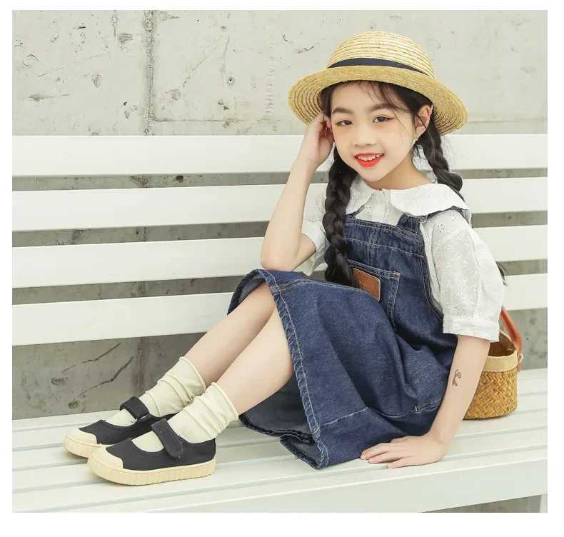 Childrens canvas shoes summer new students Korean casual biscuit apartment breathable hot fashionable cute shoes childrens shoes M250103