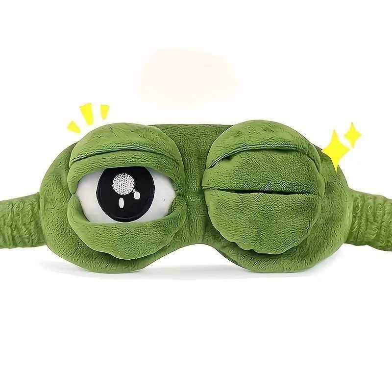 1 Item Cute Frog Sleep Eye Mask Eye Protection Shade Nap Cartoon Soft Comfortable Eye Mask TravelXJ250103