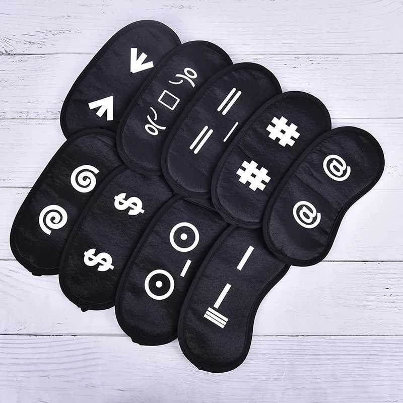 Cute black mask Polyester sleeping eye mask Eyeshade Cover Shade Eye Patch girls Portable Blindfold Travel EyepatchXJ250103