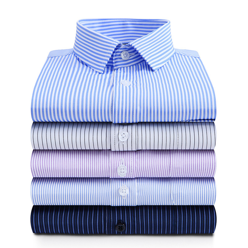 Men's slim fit long sleeve shirt business casual formal wear H483