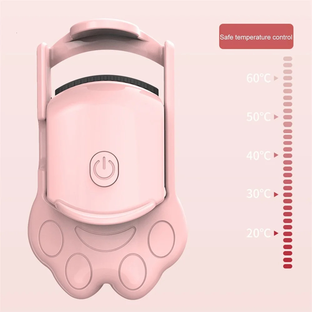 USB Rechargeable Portable Electric Heated Eyelash Curler For Lasting Styling Lash Lift Tool Intelligent Natural Curling 241226