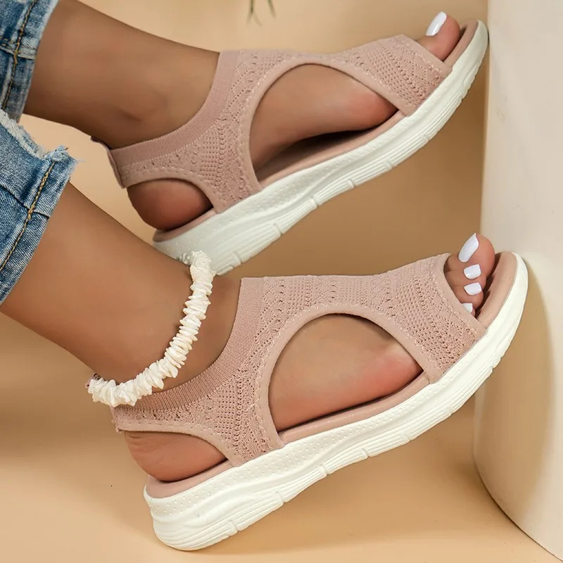 Fashion Plus Size Womens Shoes Summer 2024 Comfort Casual Sport Sandals Women Wedge Sandals Women Platform Sandals 250102