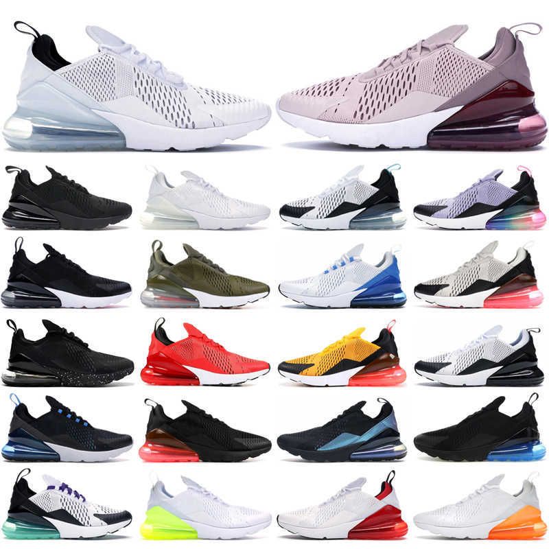 Designer Running shoes men women 270 shoes White Black Red Beige Pink Clear Sole Neon Yellow speed runner trainers flat platform casual Classic 270s sneakers