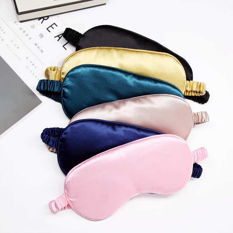 3D Natural Silk Sleep Mask Eye Masks Cover Portable Travel Eyepatch Double-Side Shading Eyeshade Health Sleeping Eye Care ToolsXJ250103