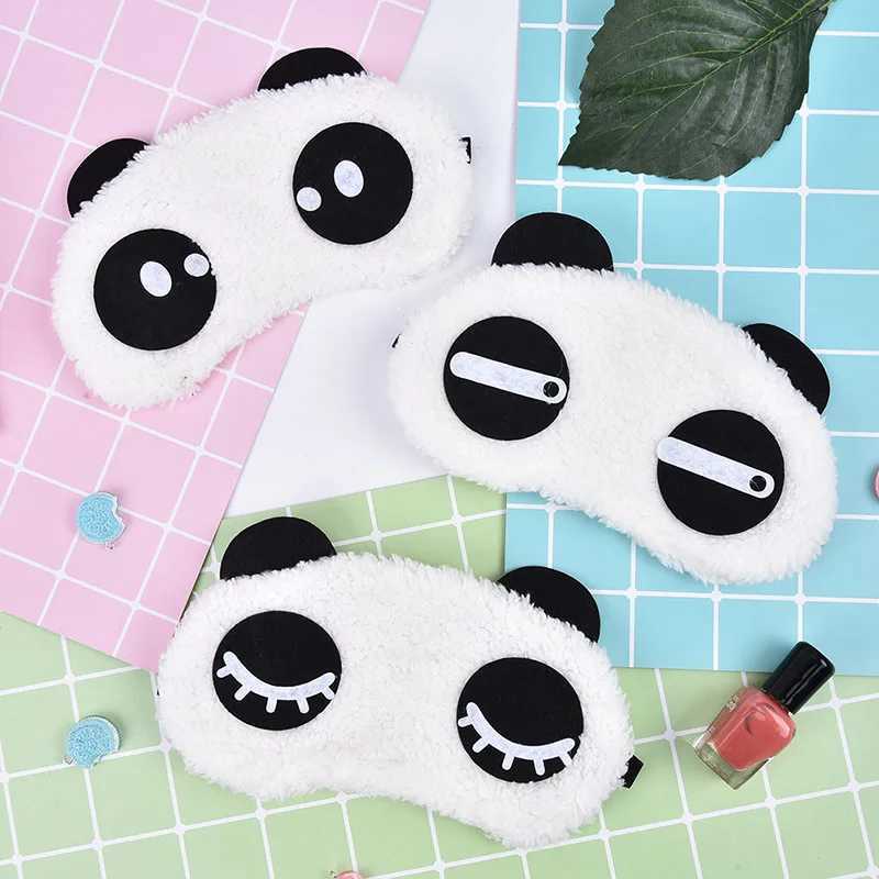 Health Care Tools Cute Face White Panda Eye Mask Eyeshade Shading Sleep Cotton Goggles Eye Mask Sleep Mask Eye Cover 3 StylesXJ250103