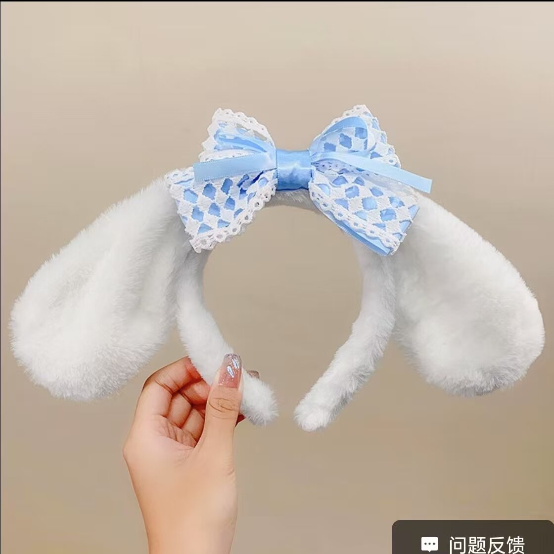 New Net Red Cute Rabbit Plush Hair Band Shampoo facial mask Hair Band Versatile Sweet Cartoon Hair Accessories